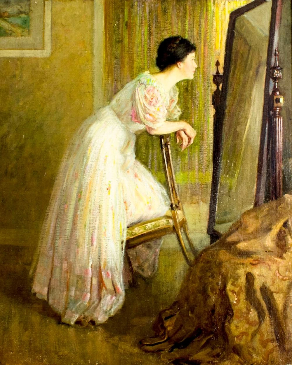 Abbott Fuller Graves-12-Donna che si guarda allo specchio